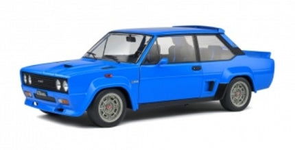 Blue diecast model car in 1:18 scale with sporty design and detailed wheels
