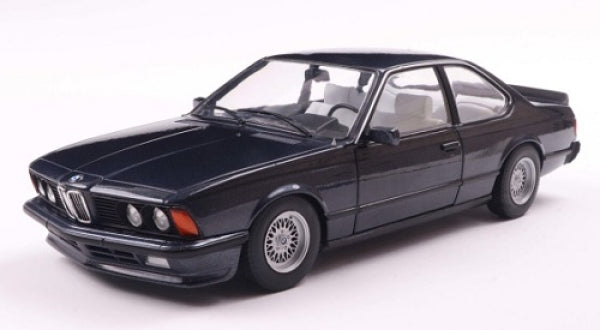 1:18 scale diecast model of a classic black BMW coupe on a white background