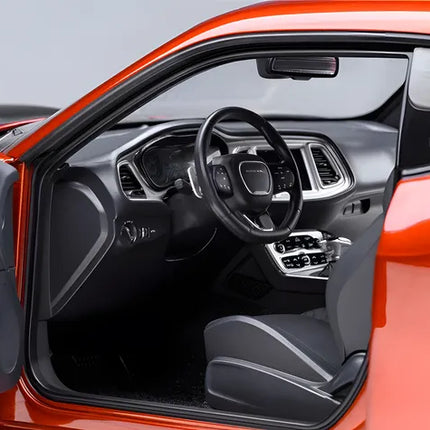 AutoArt Dodge Challenger R/T Widebody Orange 1:18 Diecast Model Car - hand-finished display model