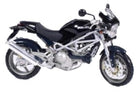 1:18 scale black Ducati diecast model motorcycle with detailed frame and wheels