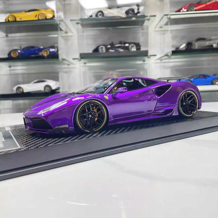 CE Ferrari 488GTB N-Largo 1:18 Resin Model Car - studio product photo of the scale model
