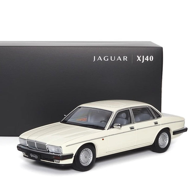 Almost Real Jaguar Daimler XJ6 (XJ40) White 1:18 Diecast Model Car - detailed collector display model