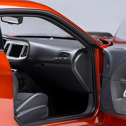 AutoArt Dodge Challenger R/T Widebody Orange 1:18 Diecast Model Car - detailed model car replica