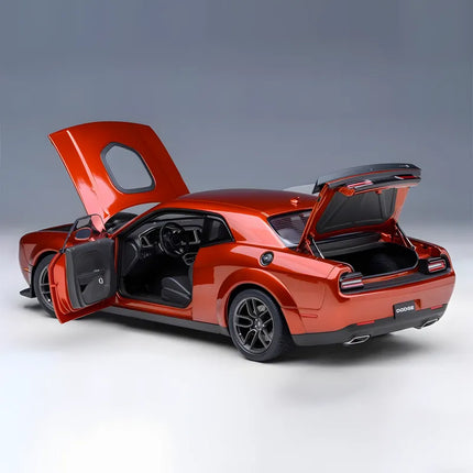 AutoArt Dodge Challenger R/T Widebody Orange 1:18 Diecast Model Car - fine detailed model replica