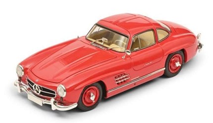 Red Mercedes-Benz 300SL diecast model car, 1:18 scale, detailed exterior and interior
