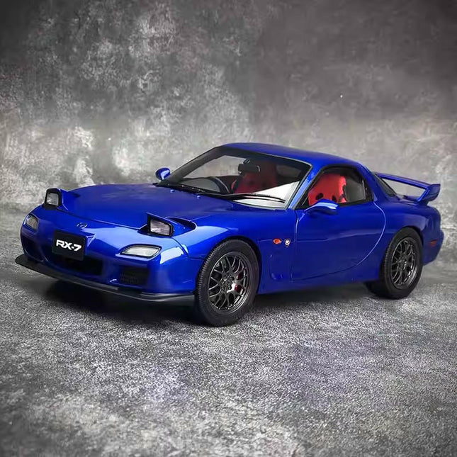 Polar Master Mazda RX-7 Spirit R Red 1:18 Diecast Model Car - studio product photo of the scale model