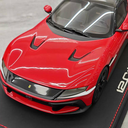 BBR Ferrari 12 Cilindri Coupe Red 1:18 Resin Model Car - premium collector scale model