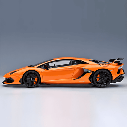 AutoArt Lamborghini Aventador SVJ Orange 1:18 Diecast Model Car - scale model for display