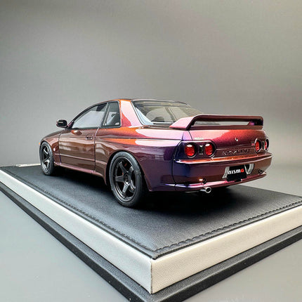 Motorhelix Nissan GT-R R32 Custom Purple 1:18 Diecast Model Car - collectible scale model car