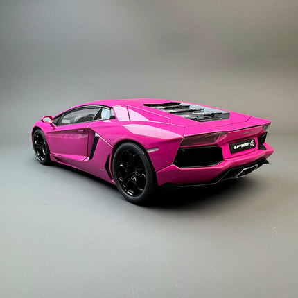 AutoArt Lamborghini Aventador LP700-4 Pink 74660 1:18 Diecast Model Car - premium collector scale model
