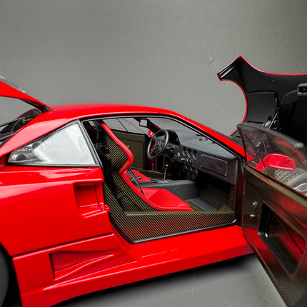 Montage Ferrari F40 Standard Red 1:18 Diecast Model Car - hand-finished display model
