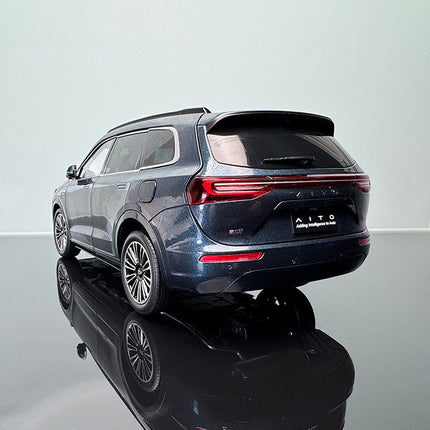 YX Car Model AITO M7 Blue Interactive 1:18 Diecast Model Car - premium collector scale model