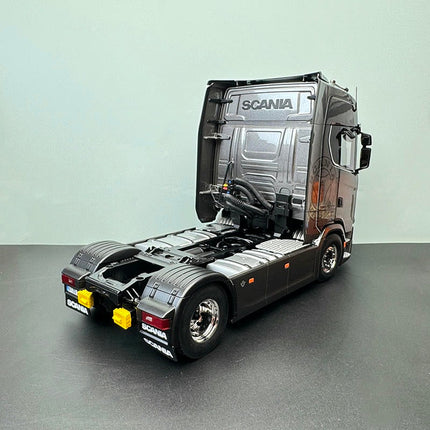NZG Scania V8 730S 4x2 Grey Zinc Truck 1:18 Diecast Model Truck - collectible scale model car
