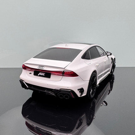 KengFai Audi RS7 ABT Modified Version White 1:18 Diecast Model Car - collectible scale model car