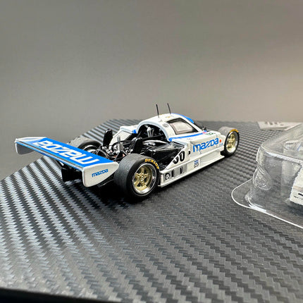Motorhelix Mazda 787B #56 1991 Blue White 1:64 Diecast Model Car - detailed die-cast style model