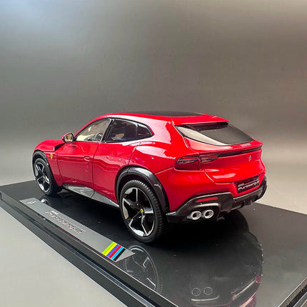 Polistil Ferrari Purosangue FUV Metallic Red 1:18 Diecast Model Car - fine detailed model replica