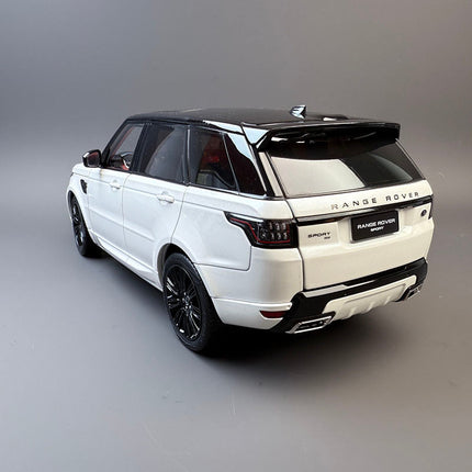 Whelart Land Rover Range Rover Sport White 1:18 Diecast Model Car - premium collector scale model