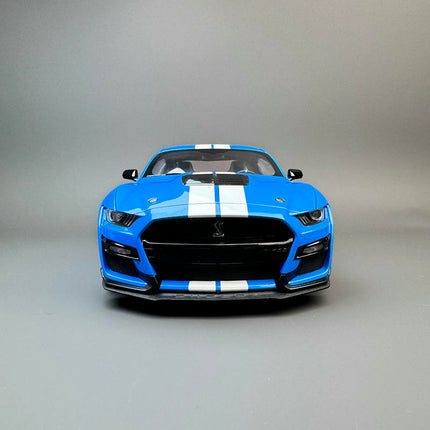 AutoArt Ford Mustang Shelby GT500 Blue 1:18 Diecast Model Car - premium collector scale model