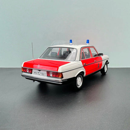 Norev Mercedes-Benz 200 W123 Emergency Ambulance 1984 1:18 Diecast Model Car - fine detailed model replica
