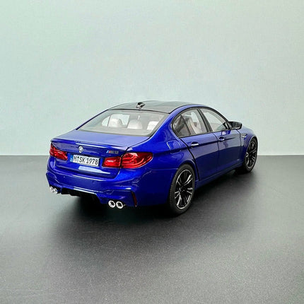 Norev BMW M5 F90 M Power Alpine Blue 1:18 Diecast Model Car - fine detailed model replica