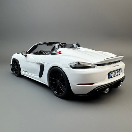 Norev Porsche Spyder RS 718 White 1:18 Diecast Model Car - detailed die-cast style model