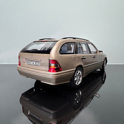 Norev Mercedes-Benz C-Class 1993 Wagon Champagne Silver 1:18 Diecast Model Car - premium collector scale model