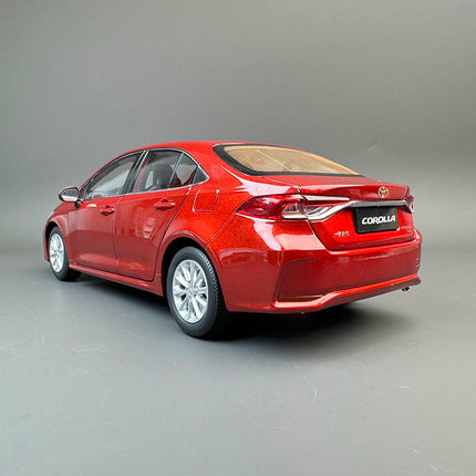 Original Toyota Corolla 12th Gen Red 1:18 Diecast Model Car - scale model for display