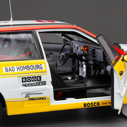 Sun Star Audi Quattro A2 WRC 1984 #1 Yellow 1:18 Diecast Model Car - detailed model car replica
