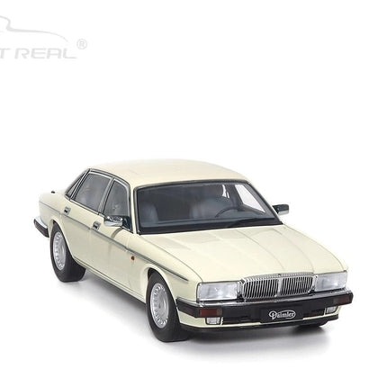 Almost Real Jaguar Daimler XJ6 (XJ40) White 1:18 Diecast Model Car - studio product photo of the scale model