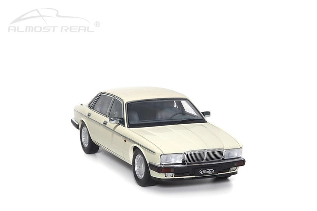 Almost Real Jaguar Daimler XJ6 (XJ40) White 1:18 Diecast Model Car - studio product photo of the scale model