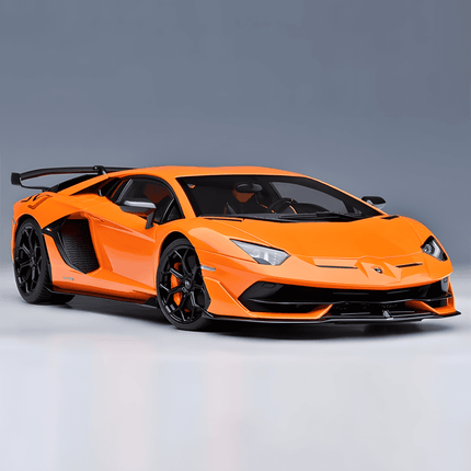 AutoArt Lamborghini Aventador SVJ Orange 1:18 Diecast Model Car - collectible scale model car