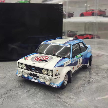 Kyosho Fiat 131 No. 5 Rally Livery 1:18 Diecast Model Car - detailed collector display model