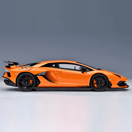 AutoArt Lamborghini Aventador SVJ Orange 1:18 Diecast Model Car - detailed die-cast style model