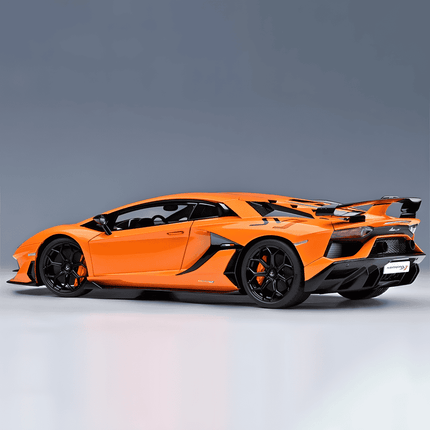 AutoArt Lamborghini Aventador SVJ Orange 1:18 Diecast Model Car - collector edition scale model