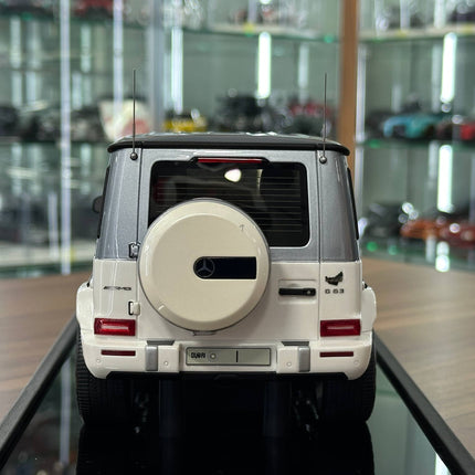 Motor Helix Mercedes-Benz AMG G 63 UAE Golden Jubilee Edition 1:18 Resin Model Car White/Silver - collector edition scale mod