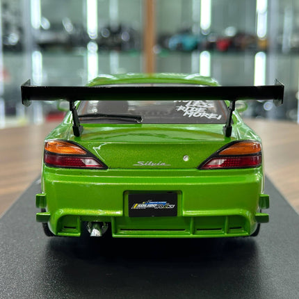 Solido Nissan Silvia S15 Spec-R Aero 1999 1:18 Diecast Model Car Green - premium collector scale model
