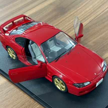 Solido 1:18 Diecast Nissan Silvia S15 Spec-R Aero 1999 Red - showroom-quality model replica
