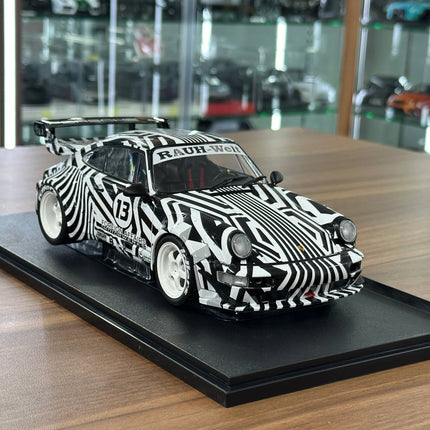 Solido Porsche 911 (964) RWB The Zebra 1:18 Diecast Model - detailed collector display model