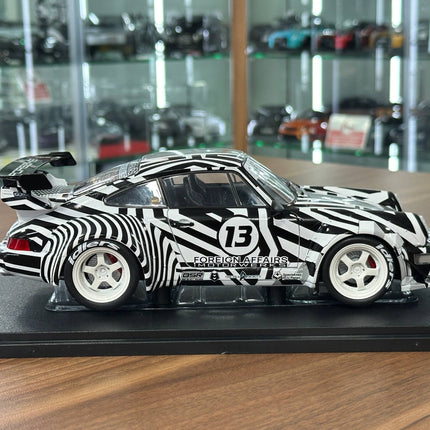Solido Porsche 911 (964) RWB The Zebra 1:18 Diecast Model - collectible scale model car