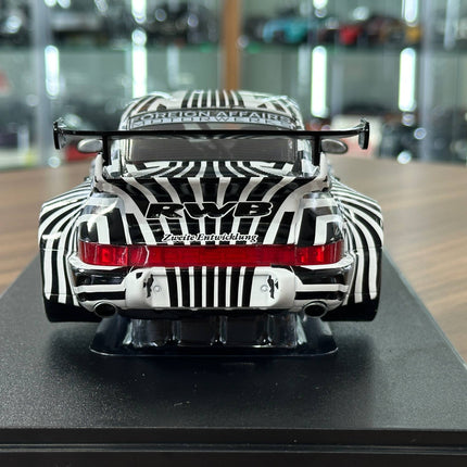 Solido Porsche 911 (964) RWB The Zebra 1:18 Diecast Model - premium collector scale model