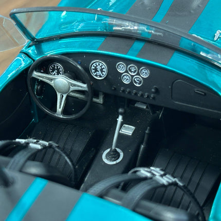1/18 Pink Slips Shelby Cobra 427 S/C MK2 1967 Metallic Blue Diecast - detailed die-cast style model