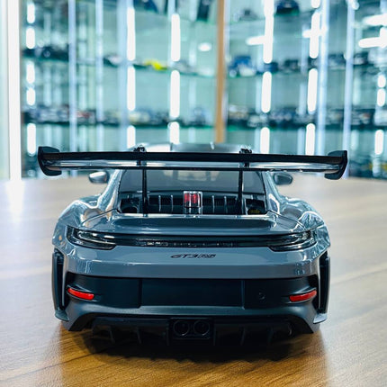 Minichamps Porsche 911 GT3 RS 2024 1:18 Diecast Model Car Grey - premium collector scale model