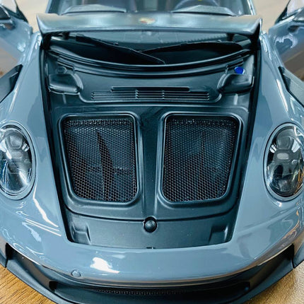 Minichamps Porsche 911 GT3 RS 2024 1:18 Diecast Model Car Grey - scale model for display