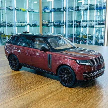 LCD Model Land Rover Range Rover SV 2022 Red 1:18 Diecast Model Car - detailed collector display model