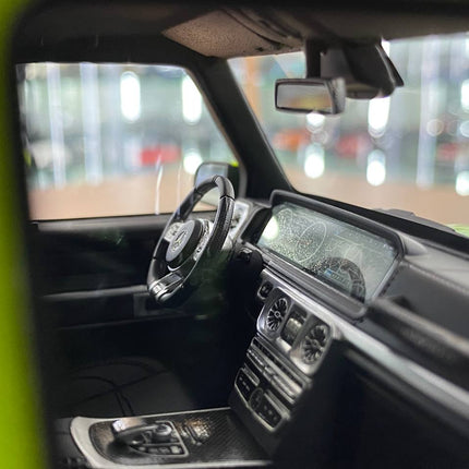 MotorHelix Mercedes-Benz AMG G63 2019 1:18 Lime Green Resin Model - showroom-quality model replica