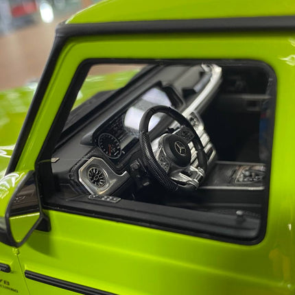 MotorHelix Mercedes-Benz AMG G63 2019 1:18 Lime Green Resin Model - scale model collectible piece