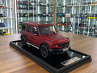 MotorHelix Mercedes-Benz AMG G63 2019 1:18 Matt Red Resin Model Limited 69 Pcs - detailed collector display model