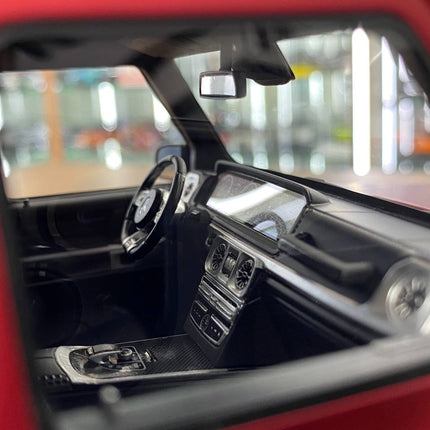 MotorHelix Mercedes-Benz AMG G63 2019 1:18 Matt Red Resin Model Limited 69 Pcs - hand-finished display model