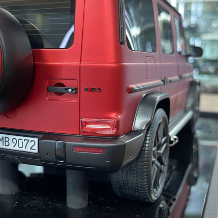 MotorHelix Mercedes-Benz AMG G63 2019 1:18 Matt Red Resin Model Limited 69 Pcs - scale model collectible piece