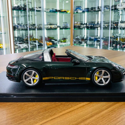 GT Spirit Porsche 911 Targa 4 1/18 Dark Green Limited Resin Model - collectible scale model car